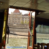 View from a small cruise boat, on the Danube River