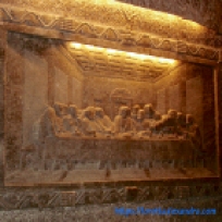 Leonardo’s Last Super, Holy Cross Chapel – carved by miners