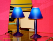 Blue table lamps